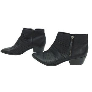 Circus by Sam Edelman Holden Ankle Boots Black Women Size 8.5 Low Heel Strappy